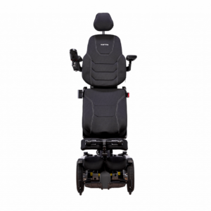 Karma Evo Altus standing power wheelchair in orange