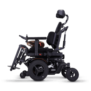 Karma Leon F Versus front-wheel drive powerchair in orange