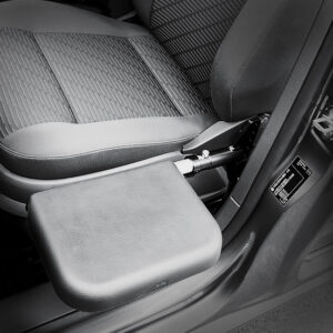 Veigel Comfort Transfer Board mounted on vehicle B-pillar