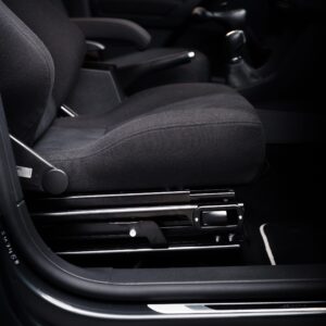 Veigel Twister swivel seat console installed in a Volkswagen Tiguan